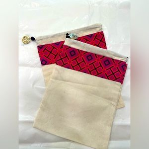 Tory Burch shoe bags for ballet flats.